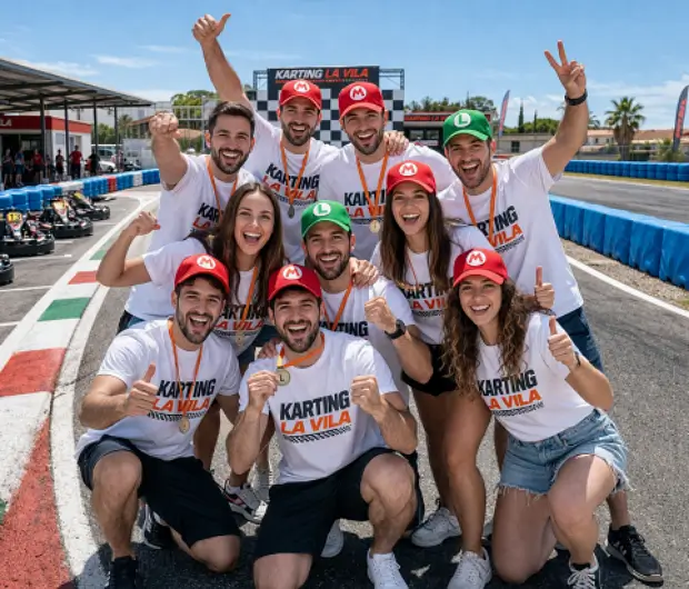 Celebración de cumpleaños y despedidas en karting cerca de Benidorm
