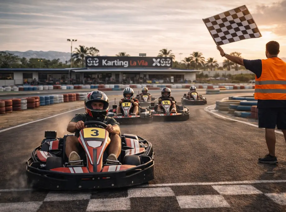 Salida de karts